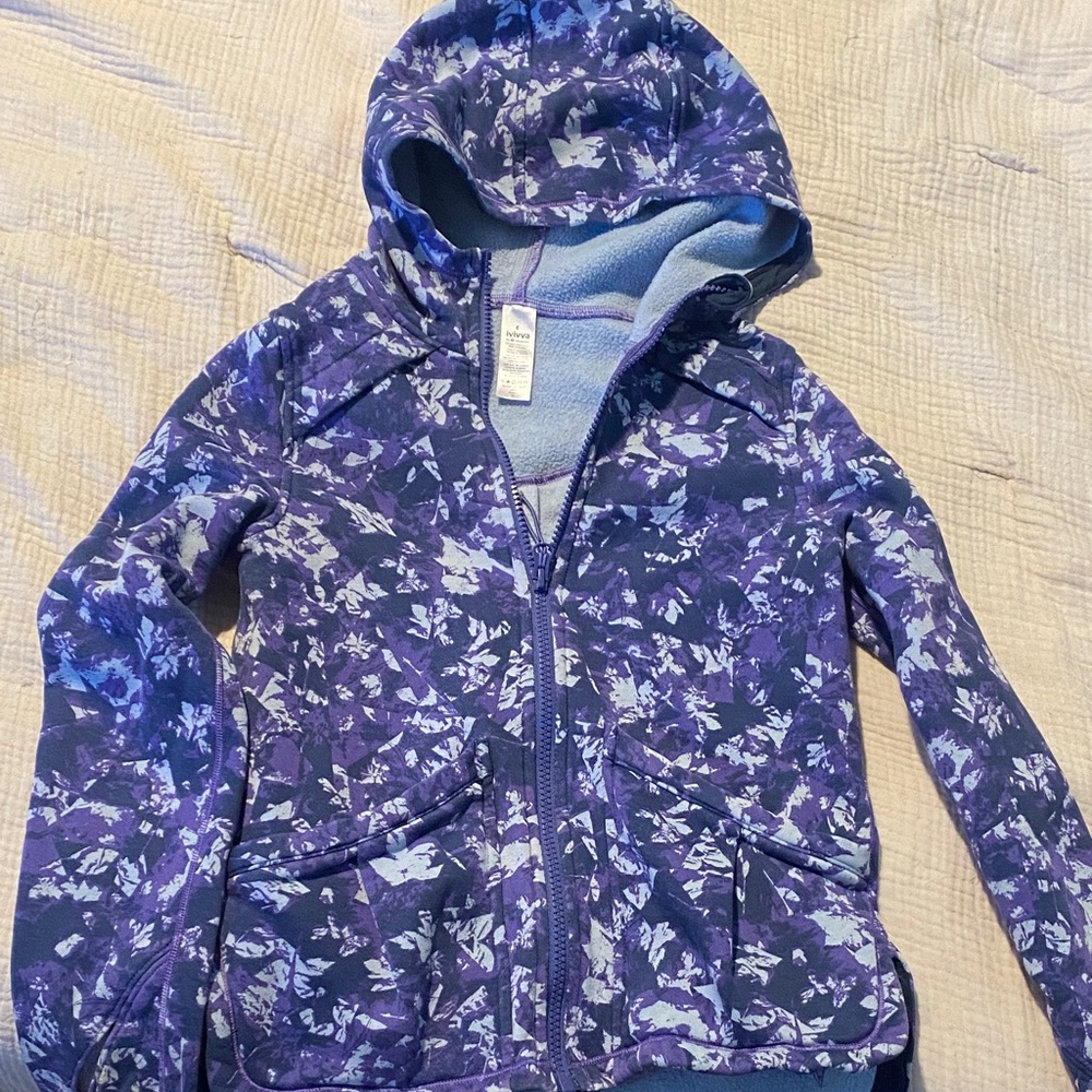 Ivivva Purple and Blue Patterned Hoodie